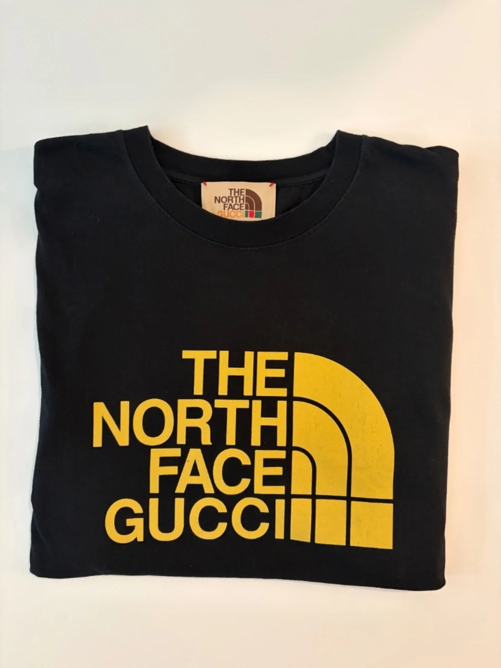 Gucci x North Face Cotton T-Shirt Black Yellow - Size L (175/100A)